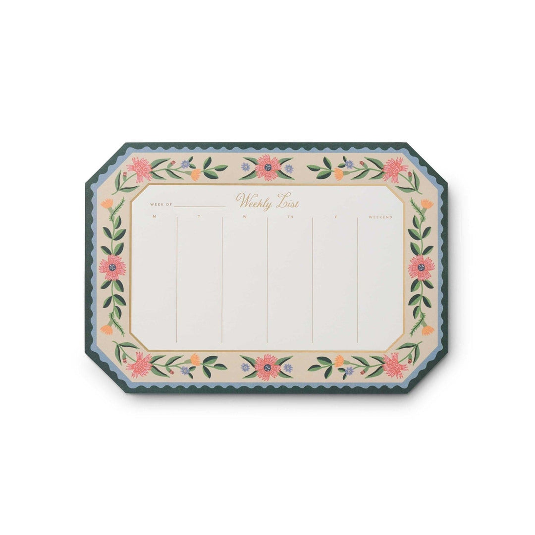 Rifle Paper Co. Desk Pad Aster Weekly Desk Pad