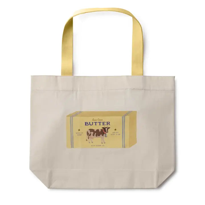 Rifle Paper Co. Fashion Butter East West Canvas Tote Bag