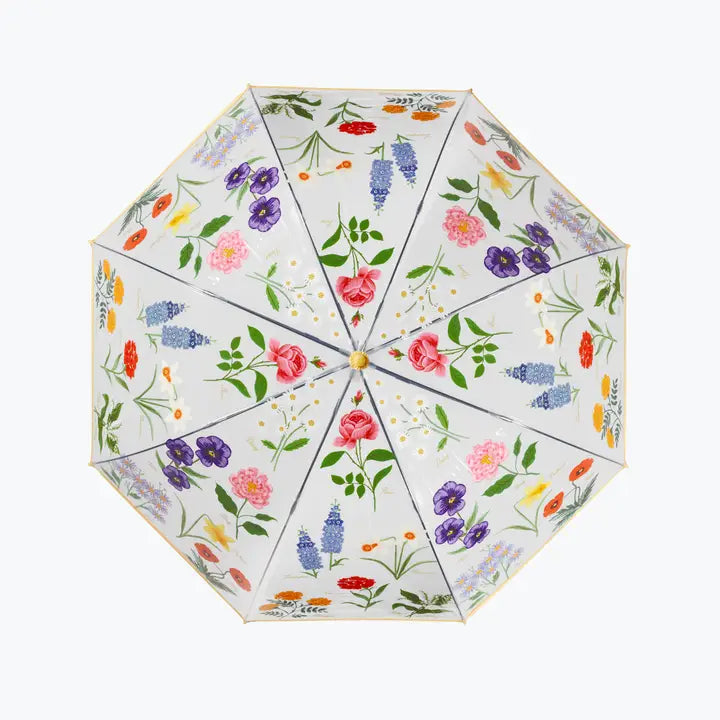 Rifle Paper Co. Fashion Garden Study Clear Umbrella