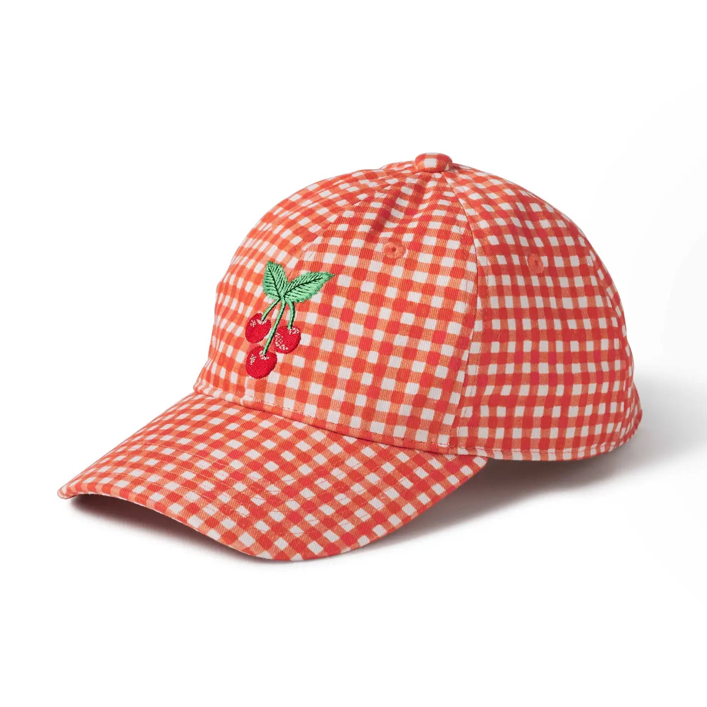 Rifle Paper Co. Fashion Gingham Cherries Baseball Cap
