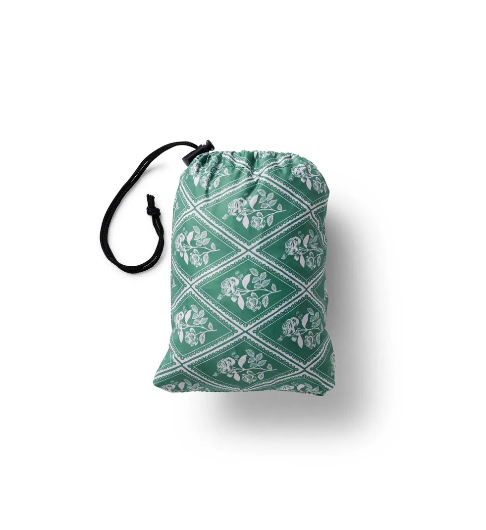 Rifle Paper Co. Fashion Rose Study Packable Rain Poncho