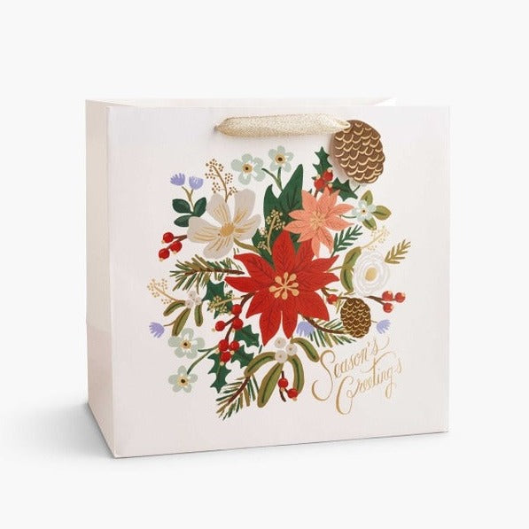 Rifle Paper Co. Gift Bag Holiday Bouquet Gift Bag