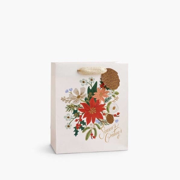 Rifle Paper Co. Gift Bag Medium Holiday Bouquet Gift Bag