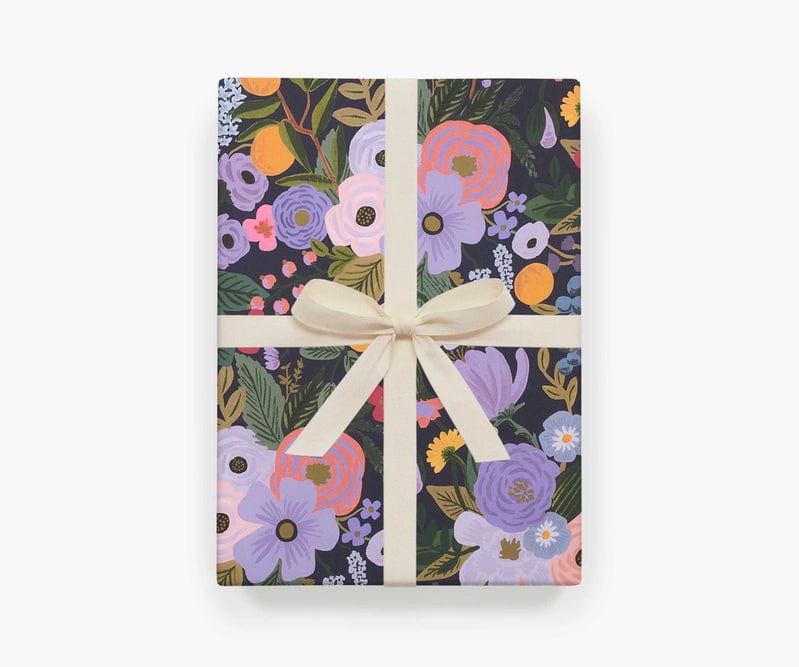 Rifle Paper Co. Gift Wrap Garden Party Violet Wrapping Sheet, Roll of 3