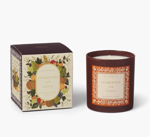 Rifle Paper Co. Gifts Clementine & Clove 9 oz Glass Candle