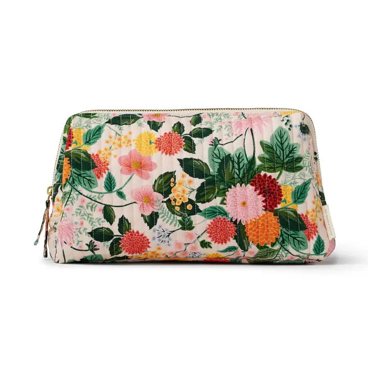 Rifle Paper Co. Gifts Dahlia Quilted Large Cosmetic Pouch
