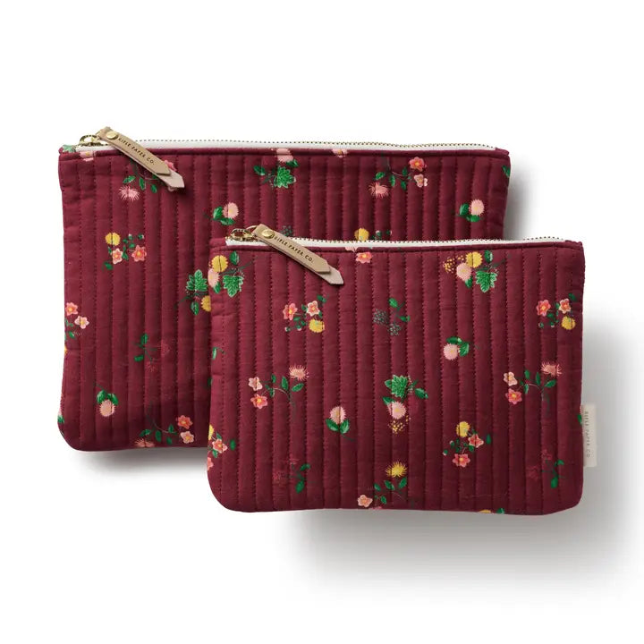 Rifle Paper Co. Gifts Ditsy Dahlia Quilted Pouch Set