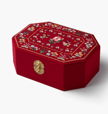 Rifle Paper Co. Gifts Gemma Embroidered Jewelry Box