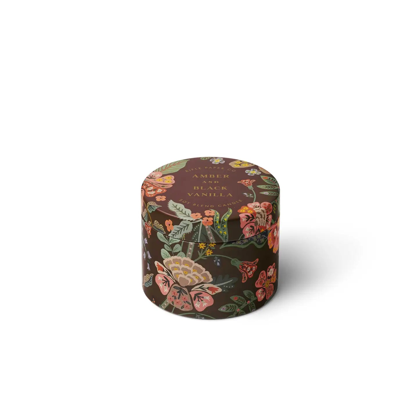 Rifle Paper Co. Gifts Gracie Amber and Black Vanilla 3 oz Tin Candle