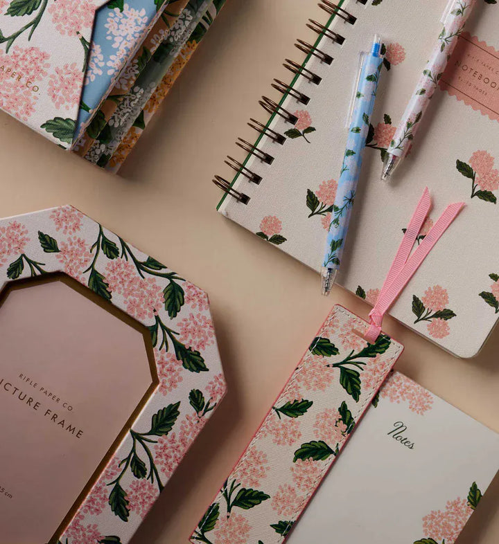 Rifle Paper Co. Gifts Pink Hydrangea Bookmark