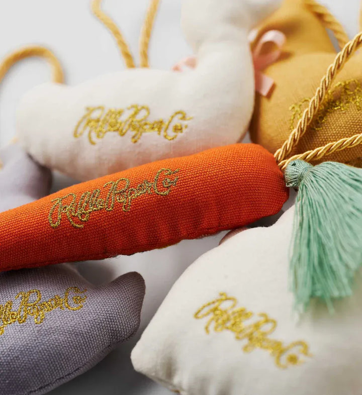 Rifle Paper Co. Gifts Spring Farm Embroidered Easter Ornament - Set of 5