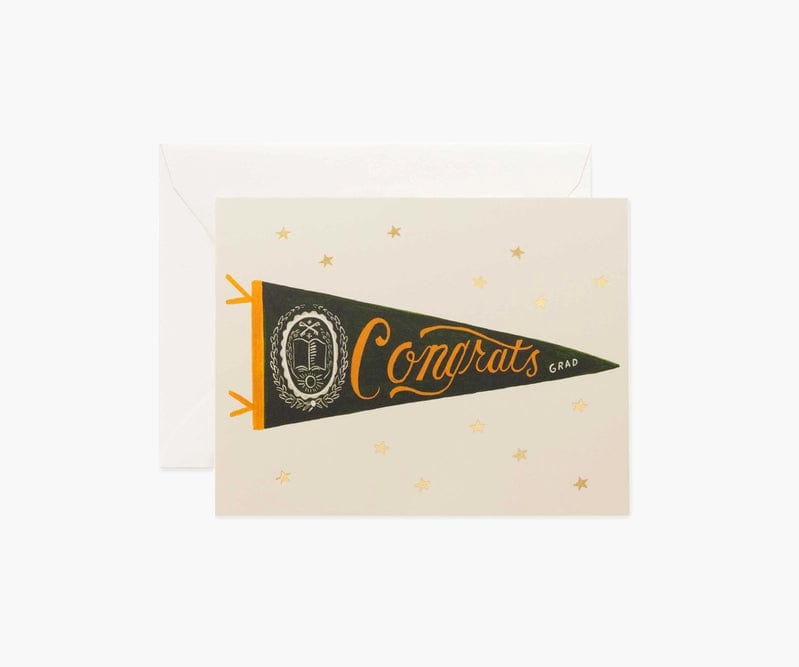 Rifle Paper Co. Greeting Card Congrats Pennant Greeting Card