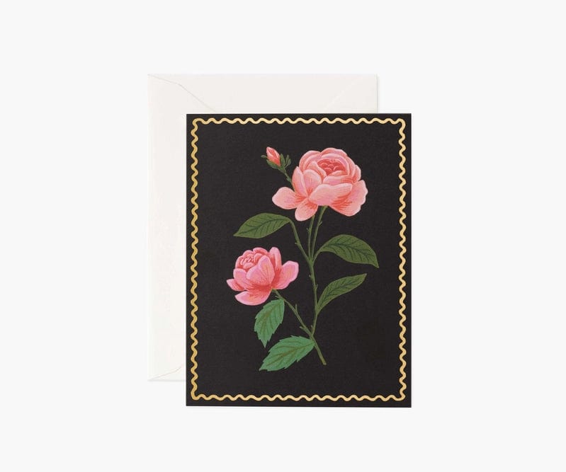 Rifle Paper Co. Greeting Card Pink Rose Greeting Card