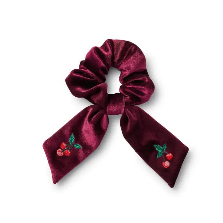 Rifle Paper Co. Hair Accessories Cherries Embroidered Scrunchie