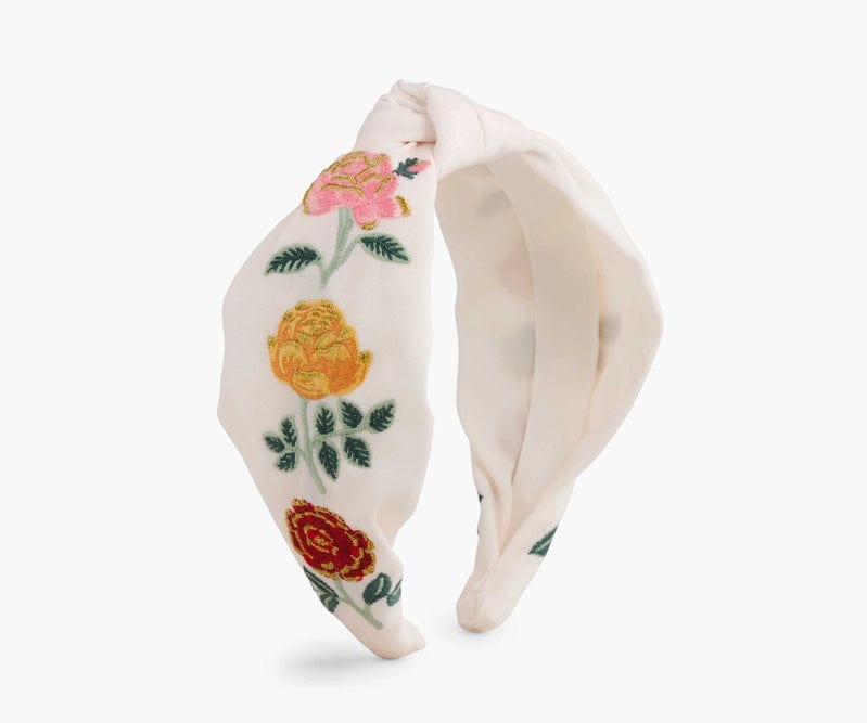 Rifle Paper Co. Headband Roses Embroidered Headband