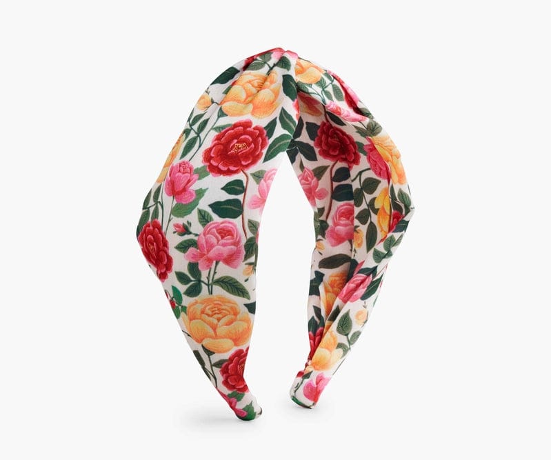 Rifle Paper Co. Headband Roses Silky Twisted Headband