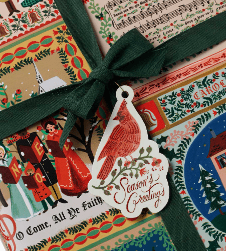 Rifle Paper Co. Holiday Christmas Cardinals Gift tags - Set of 8
