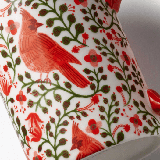Rifle Paper Co. Holiday Christmas Cardinals Porcelain Mug
