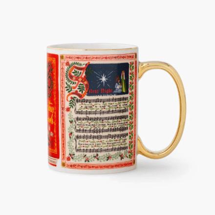 Rifle Paper Co. Holiday Christmas Carolers Porcelain Mug