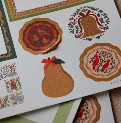 Rifle Paper Co. Holiday Christmastide Holiday Gift Stickers