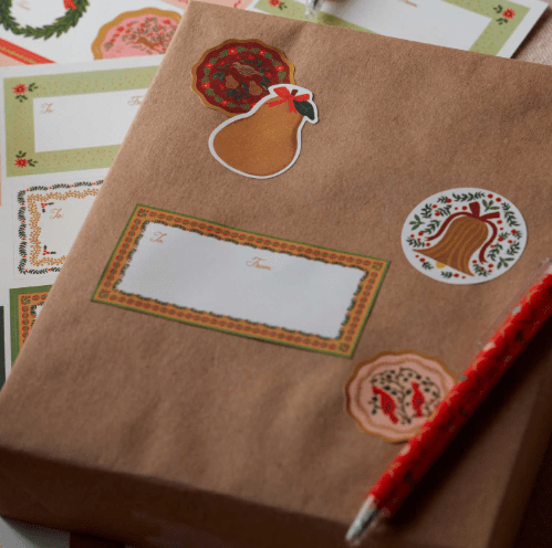 Rifle Paper Co. Holiday Christmastide Holiday Gift Stickers