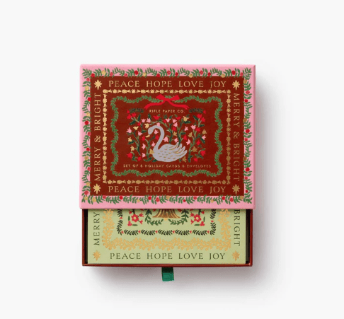 Rifle Paper Co. Holiday Christmastide Keepsake Card Box