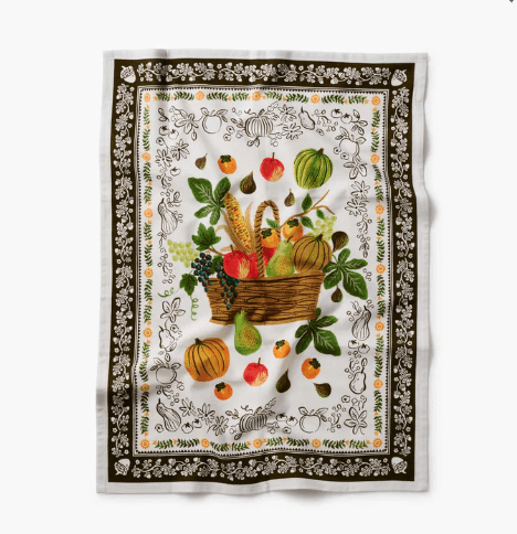 Rifle Paper Co. Holiday Harvest Tea Towel