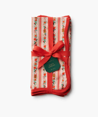 Rifle Paper Co. Holiday Holly Jolly Cotton Napkins