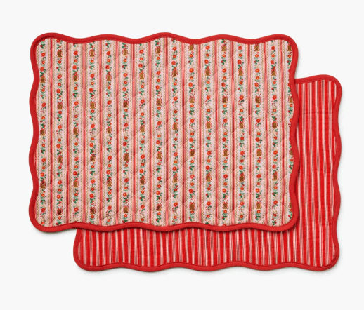 Rifle Paper Co. Holiday Holly Jolly Cotton Placemats