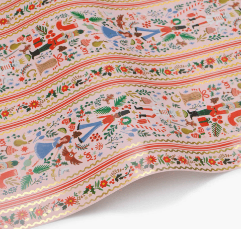 Rifle Paper Co. Holiday Holly Jolly Nutcracker Continuous Wrapping Roll