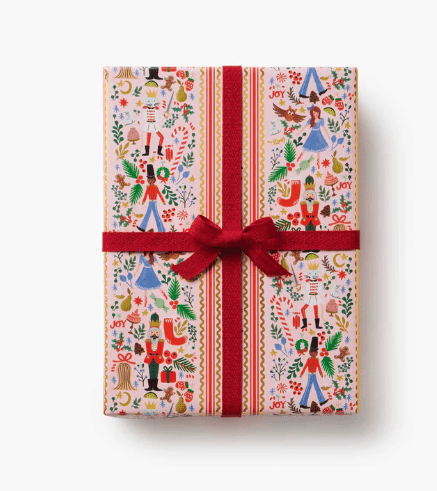 Rifle Paper Co. Holiday Holly Jolly Nutcracker Continuous Wrapping Roll