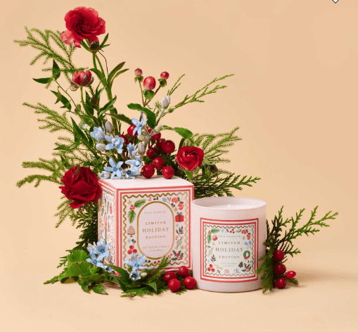 Rifle Paper Co. Holiday Holly Jolly Nutcracker Holiday 9oz Glass Candle