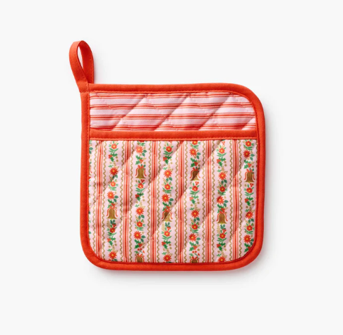 Rifle Paper Co. Holiday Holly Jolly Pot Holder