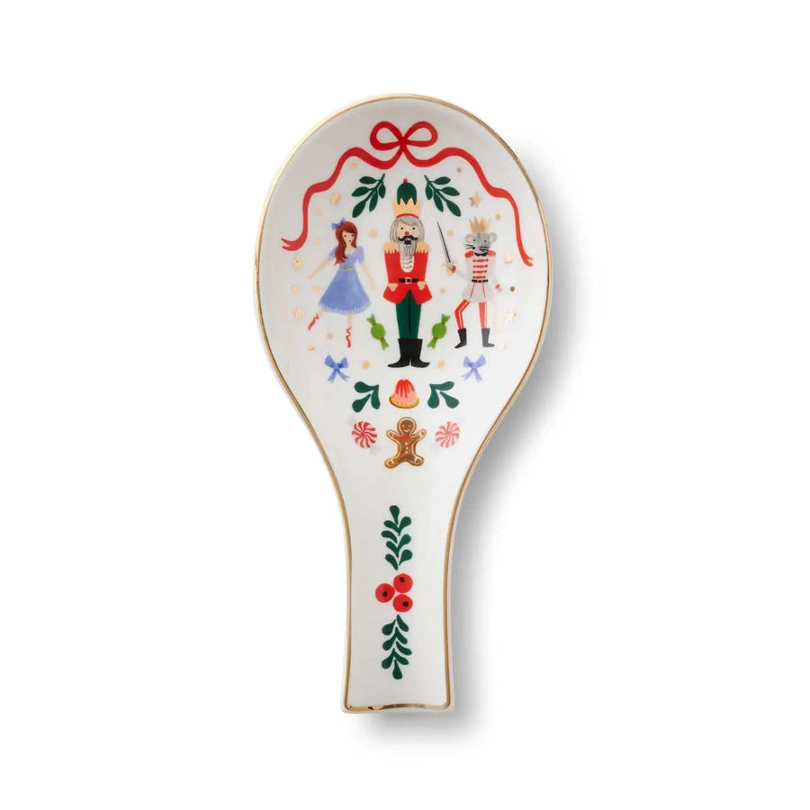 Rifle Paper Co. Holiday Kitchen Nutcracker Porcelain Spoon Rest