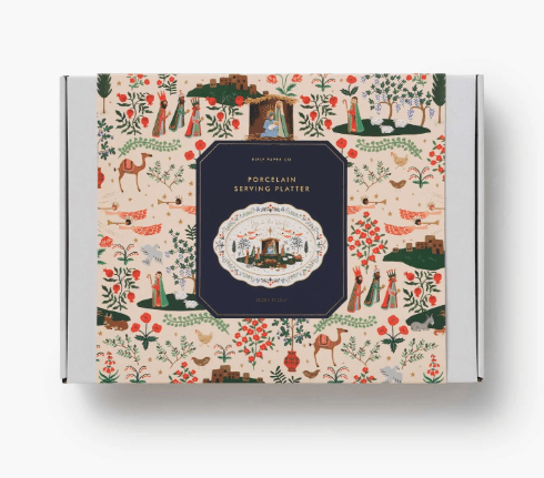 Rifle Paper Co. Holiday Large Nativity Porcelain Serving Platter