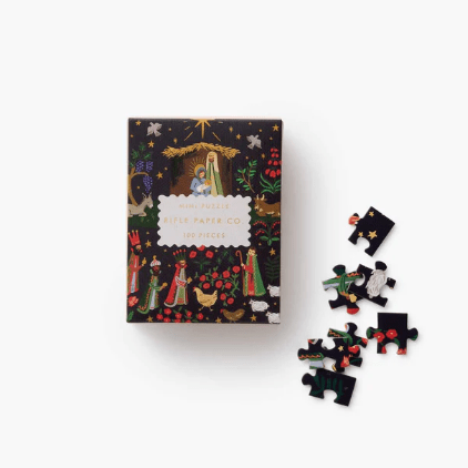 Rifle Paper Co. Holiday Mini Holiday Nativity Jigsaw Puzzle