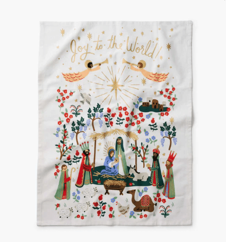 Rifle Paper Co. Holiday Nativity Tea Towel