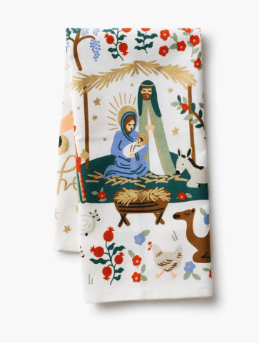 Rifle Paper Co. Holiday Nativity Tea Towel