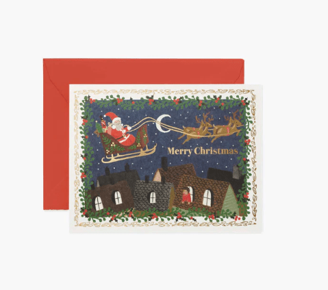 Rifle Paper Co. Holiday Over The Rooftops Card