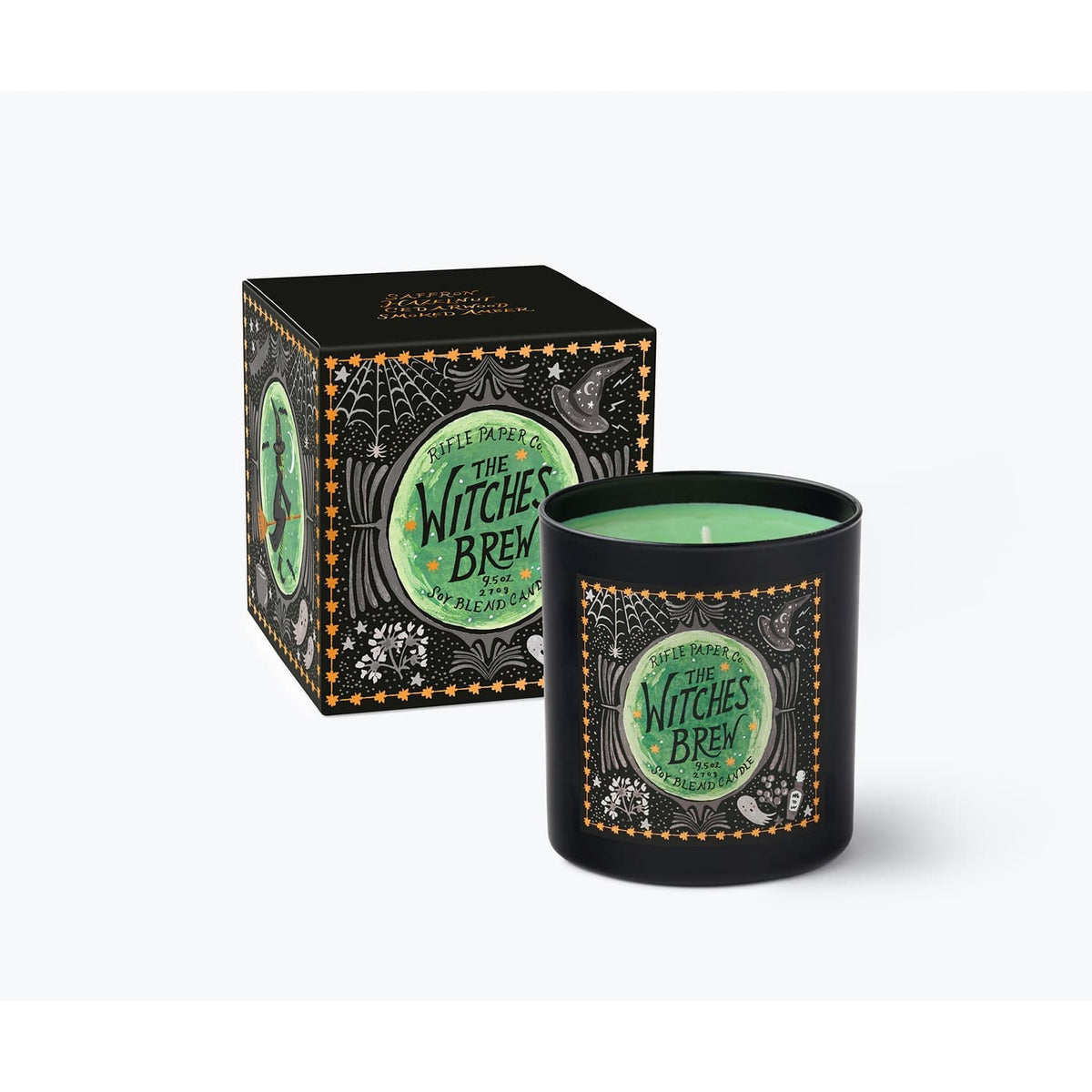 Rifle Paper Co. Holiday Witches Brew 9.5 oz Glass Candle
