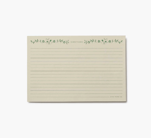 Rifle Paper Co. Home Artichoke Recipe Cards - Pack of 12