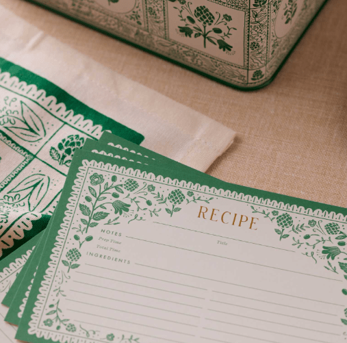 Rifle Paper Co. Home Artichoke Recipe Cards - Pack of 12