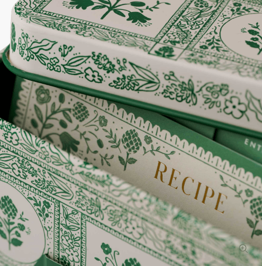Rifle Paper Co. Home Artichoke Recipe Tin