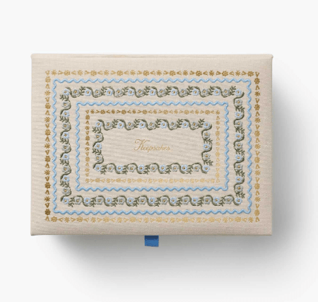 Rifle Paper Co. Home Delphine Large Embroidered Keepsake Box