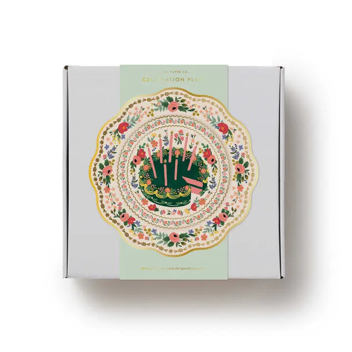 Rifle Paper Co. Home Floral Cake Celebration Plate