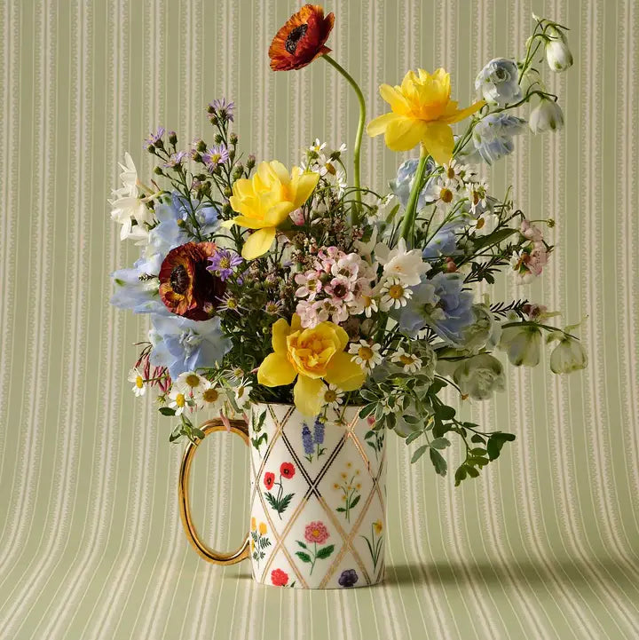Rifle Paper Co. Home Garden Study Porcelain Mug