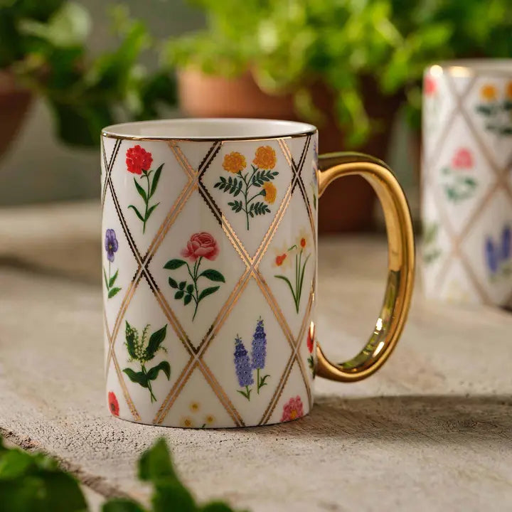 Rifle Paper Co. Home Garden Study Porcelain Mug