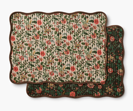 Rifle Paper Co. Home Gracie Cotton Placemats, Set of 4