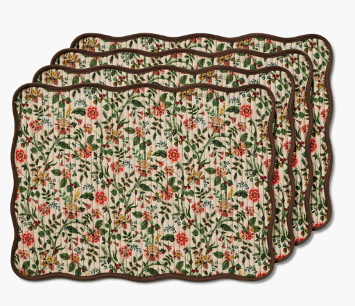 Rifle Paper Co. Home Gracie Cotton Placemats, Set of 4