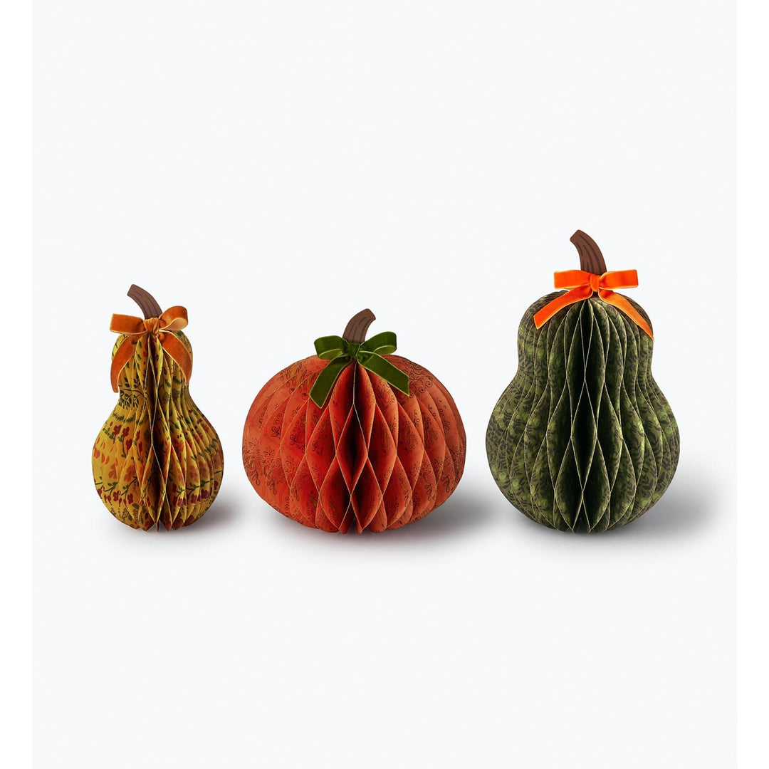 Rifle Paper Co. Home Harvest Honeycomb Gourd Decor Set of 3